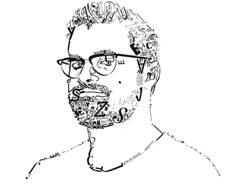 Work created by Eric Jensen in GD144 Typography