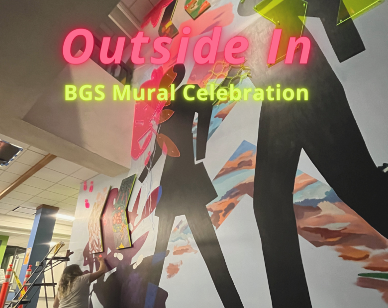 "Outside In" was a mural project completed by Artist-in-Residence, Cynthia Luján in Spring 2022