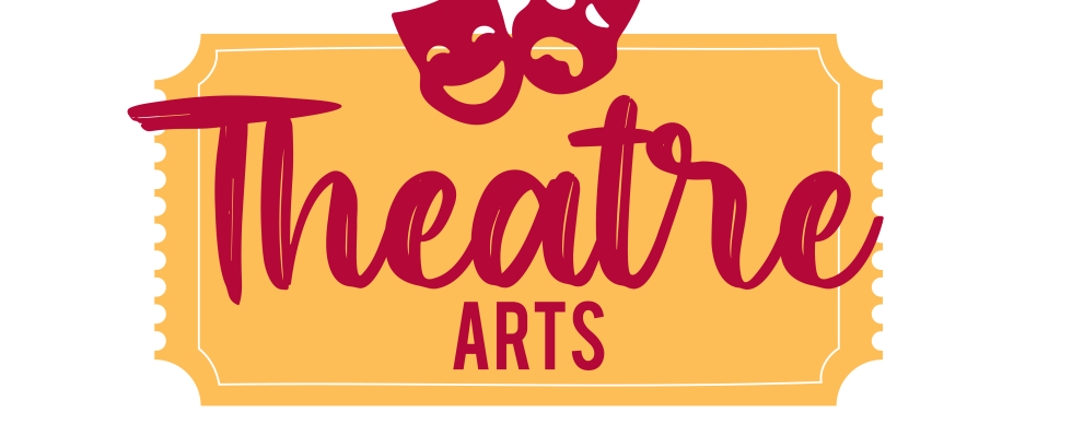 Department of Theatre Arts logo featuring traditional drama and comedy masks