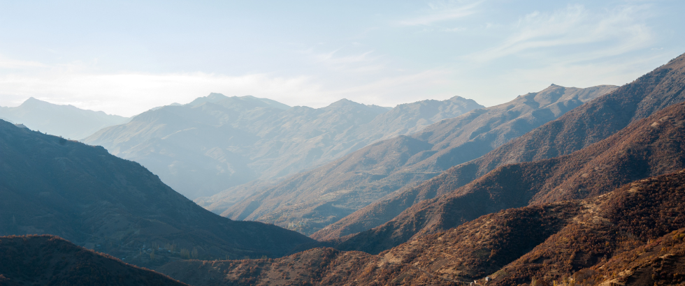 mountains and geography view