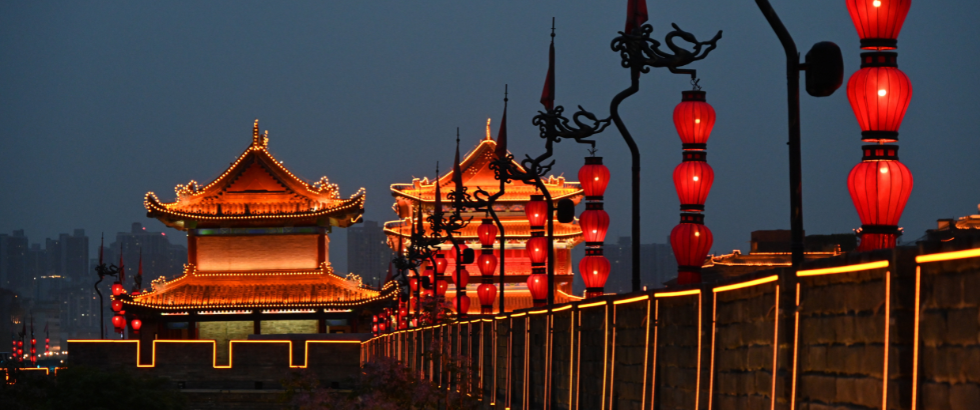 china at night