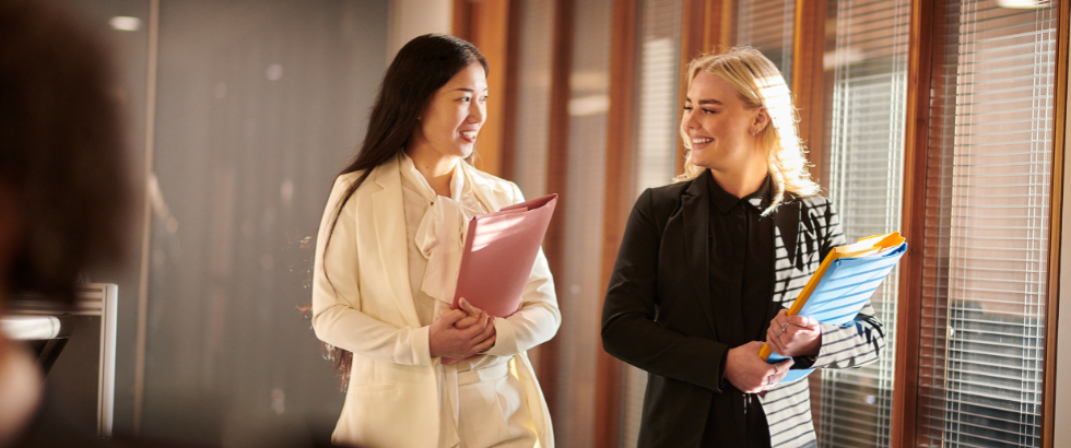 law firm intern with manager
