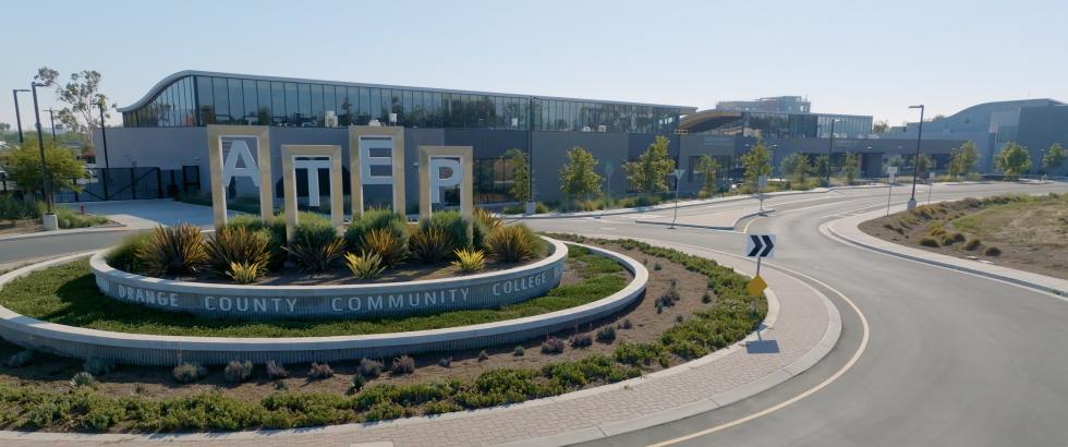 ATEP entrance road sign.