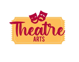 Department of Theatre Arts logo featuring traditional drama and comedy masks