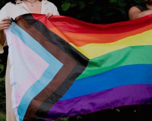 Image of the LGBTQIA+ Progress Pride Flag