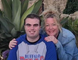 photo of Carson Caldera and his mother