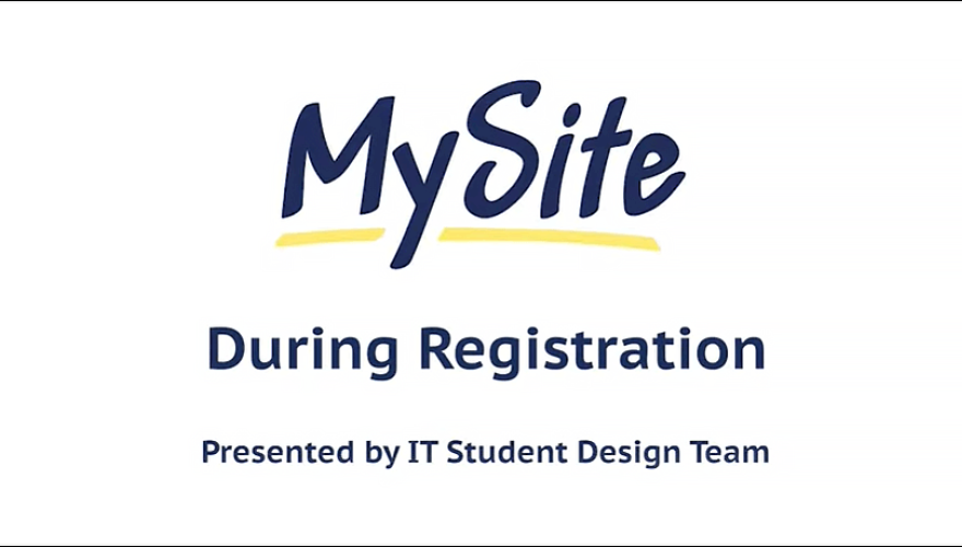 MySite Class Registration