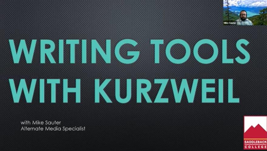 Writing Tools with Kurzweil 3000