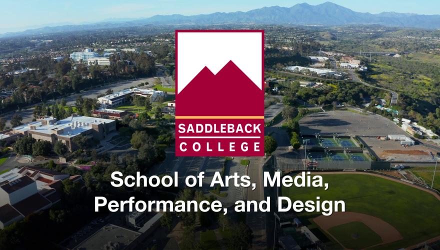 Saddleback College School of Arts Media Performance and Design video poster.