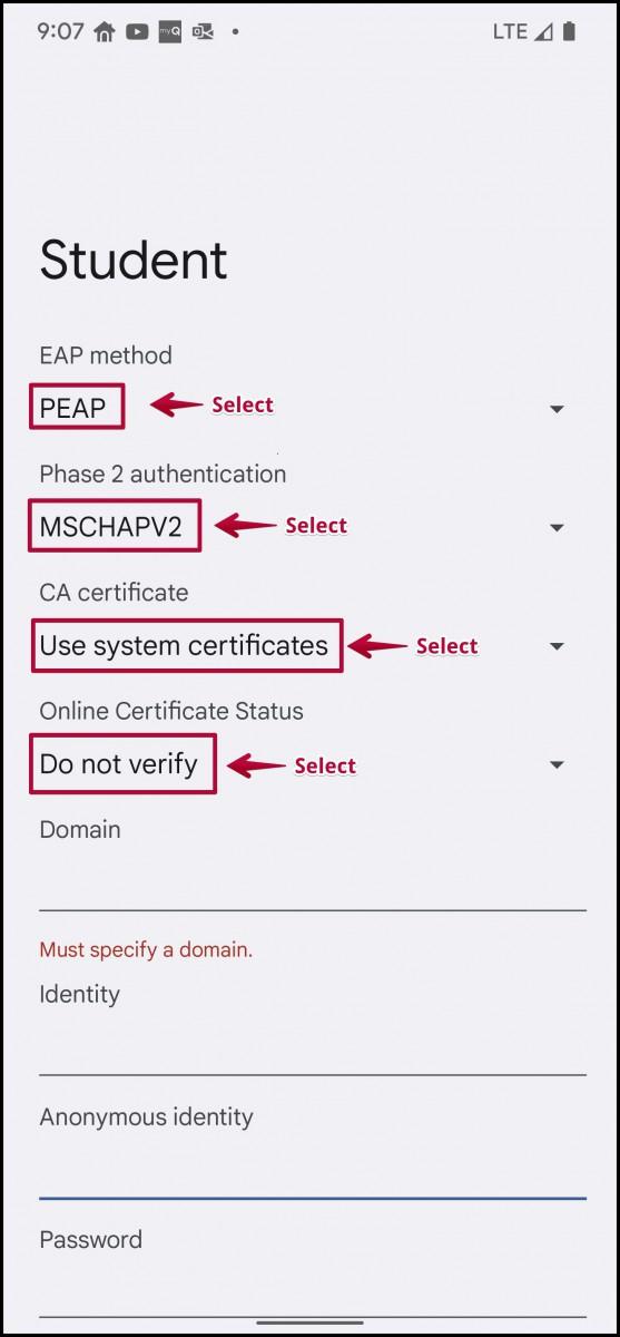 Android WiFi settings step 2 screen shot